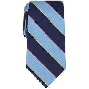 NWT Brooks Brother Mens Striped Tie Necktie OS Light Blue Silk Regular Fit